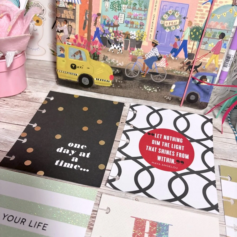 FREE WHEN BUNDLED Happy Planner Decorative Inserts Lot of 5 Planner Decoration